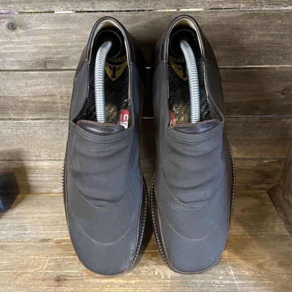 Mens Michael Toschi CIS Carbon Insole Brown Slip On Loafers Shoes Size 9 M GUC - Picture 4 of 7